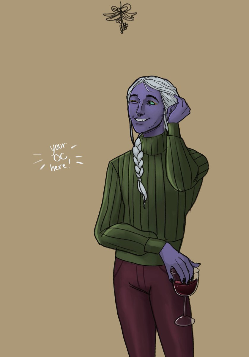 carbor_draws's tweet photo. For the #ocmistletoe here’s Iymril! https://t.co/OBGuuQF8Fd
