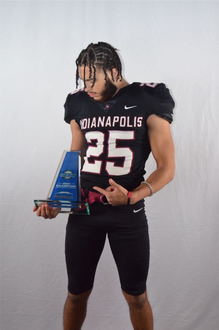 jeremiahgood25's tweet photo. #AGTG after a great OV and talk with @KeeversChris I’m blessed to receive an offer from The University of Indianapolis 🐾  @SrHighFootball @CoachHeaston @Jay_Fallin @CSmithScout @Aspirationsgym @NCEC_Recruiting https://t.co/8OC36IZACK