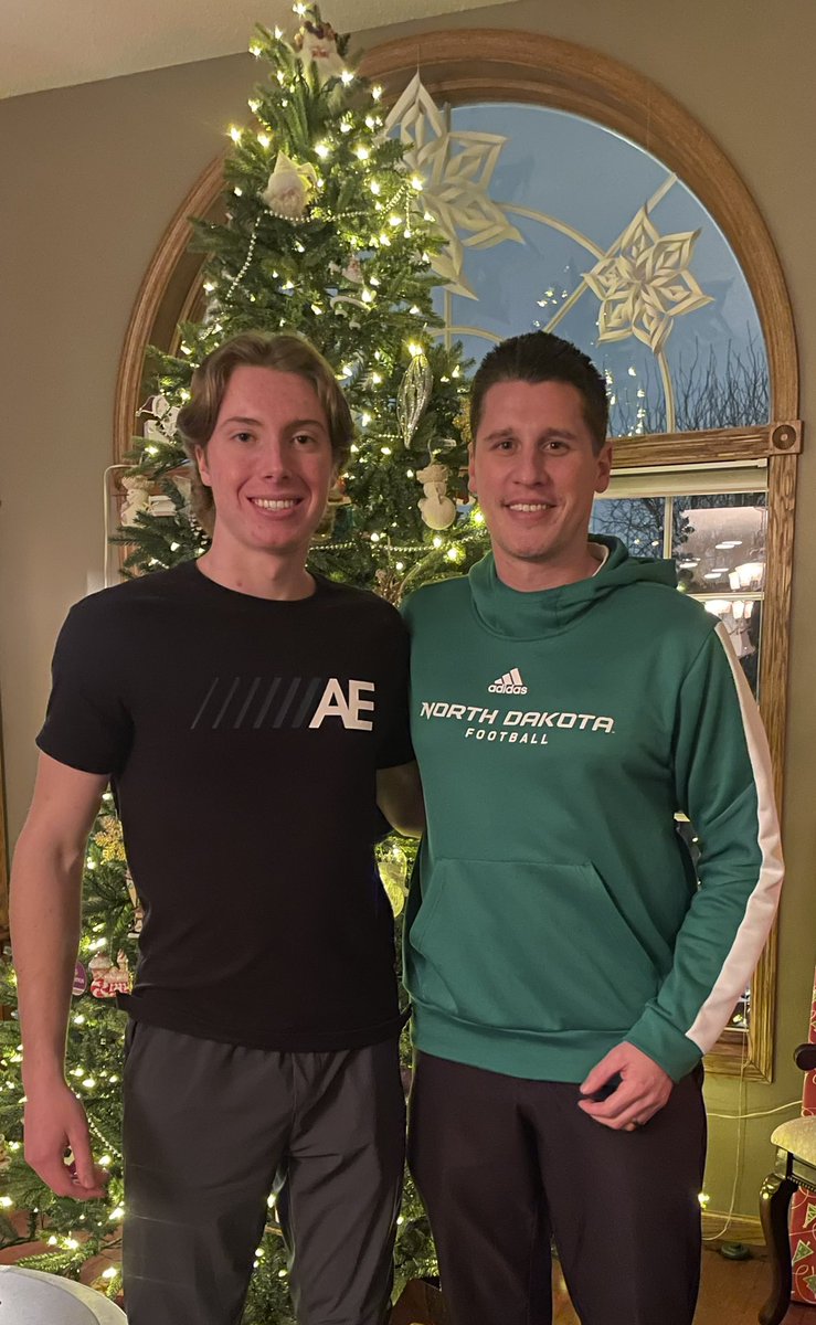 Thank-you Coach Kostich for coming up for a home visit! We had a great time and looking forward to the official visit! #UNDproud <a href="/UNDfootball/">North Dakota Football</a>