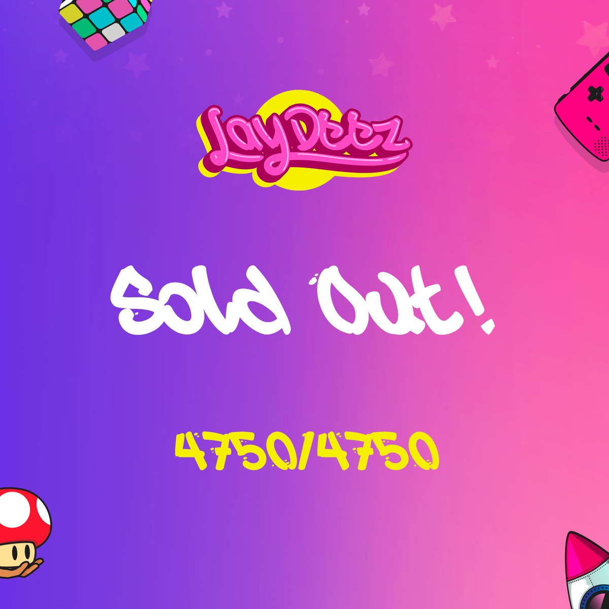 ❌Nobody Buying In A Bear Market
✅ Sells Out Day 1 Of Public 

🥳

#nftmint #nftmintalert #nftminting #nftproject #nftart #NFTCommunity #NFTCommunitys