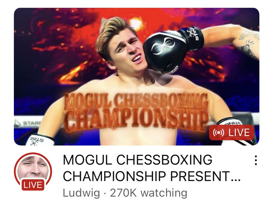 Chess plus boxing equals streaming success for Ludwig