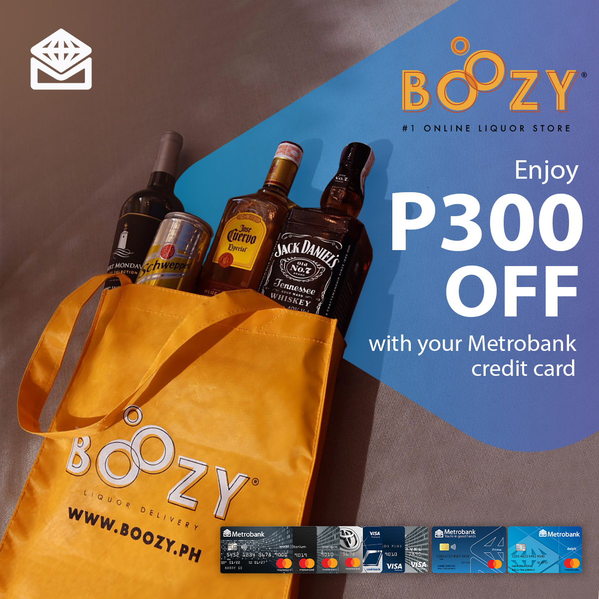 Metrobank Card on Twitter "Enjoy P300 OFF when you use code MB300 via