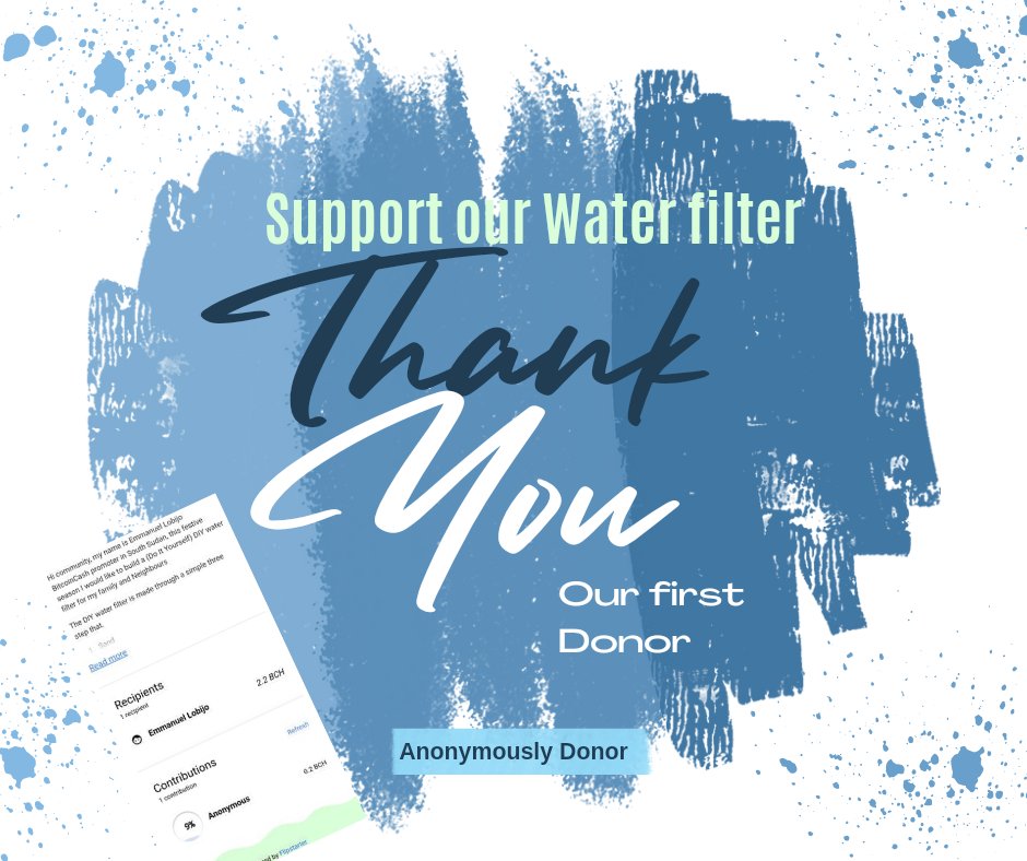 Building DIY water filter
This festive season I would like to build a DIY water filter for my family and Neighbours. Thanks to the first anonymous Donor 2 #BCH to go. 
<a href="/_minisatoshi/">minisatoshi</a> <a href="/zquestz/">Josh Ellithorpe</a> @Emergent_reasons <a href="/btcfork/">🐭 More financial freedom! use #BitcoinCash #BCH</a>
<a href="/omar4freedom/">Omar</a>
…3sjbwzruqfwcavomy.ipfs.flipstarter.me

ibb.co/X7SsR2Y