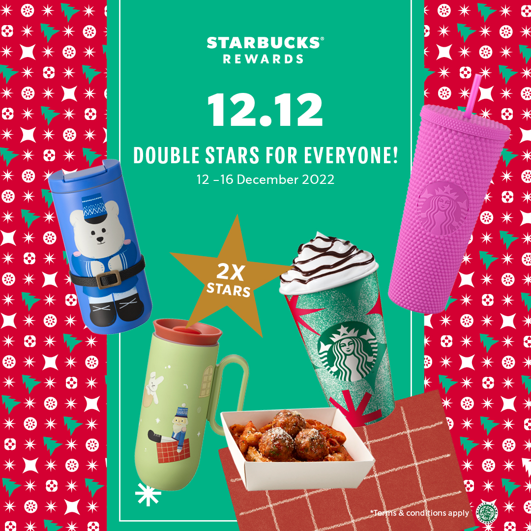 SbuxIndonesia's tweet photo. SAATNYA TIBA 12.12, WAJIB COBAIN SEMUA PROMO DARI STARBUCKS! 🥳

Cuma adanya setahun sekali, sayang banget kalo cuma dilewati. Karena, banyak GRATIS untuk naikin mood lebih hepi di hari Senin 🥰

Full gas di promo 12.12 sekarang spesial dari Starbucks untukmu 💕 https://t.co/EWS2sTwHOI