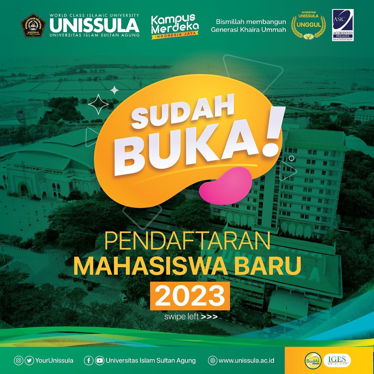 Bagaimana hari senin kalian? 

semangat belajarnya ya… ☺️

Pendaftaran mahasiswa baru unssila sudah buka!
boleh klik pmb.unissula.ac.id 

#unissula #yourunissula #admisi