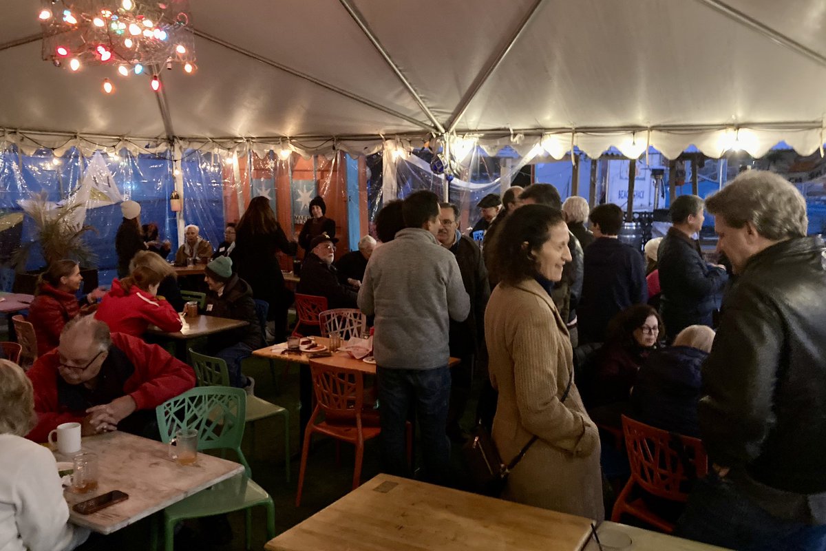 Duncan4FC's tweet photo. Our Delegate Marcus Simon hosted his annual Latkepalooza on Sunday at Clare and Don’s in CFC. Marcus announced his intention to seek a sixth term in the Virginia House of Delegates in 2023. https://t.co/re36oFF4Qm