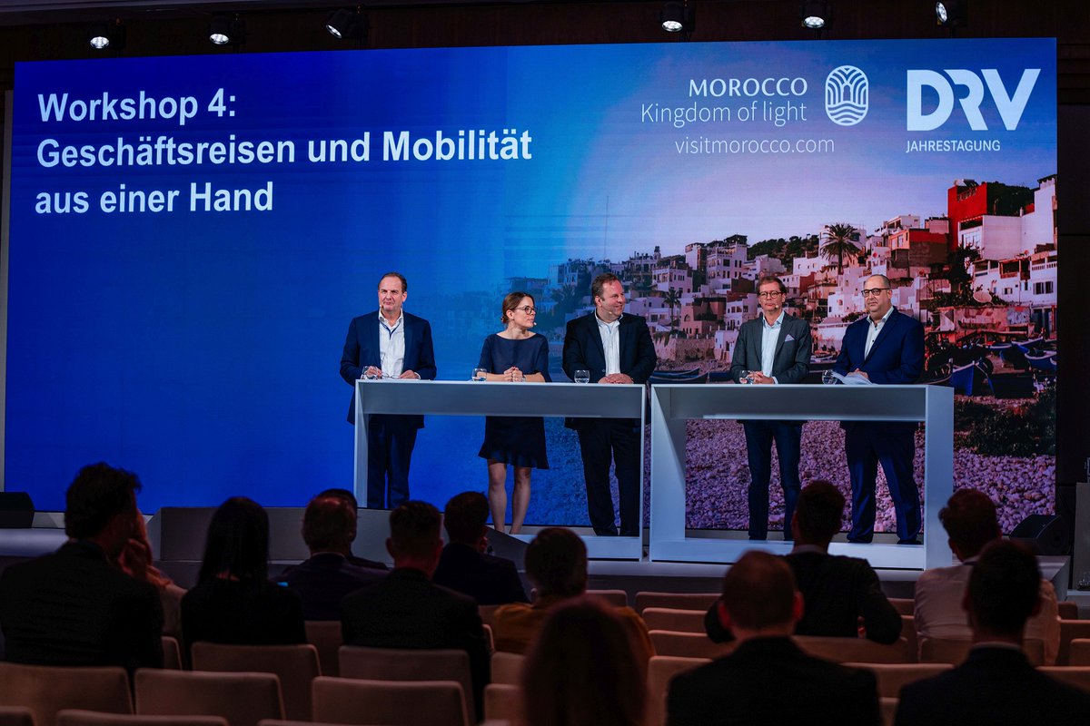 Spannende Diskussion auf der Jahrestagung vom <a href="/DRVDE/">DRV</a> zur Zukunft der Geschäftsreise. Mit dabei waren Moderator und DRV-Vorstandsmitglied Markus Orth (<a href="/mobiz24/">Markus Orth (MO)</a>), Imke Schepers von <a href="/Eurowings/">Eurowings</a>, Alexander Albert von <a href="/BCDTravel/">BCD Travel</a>, Thomas Osswald von <a href="/Derpart/">DERPART</a> und <a href="/LudwigStemmer/">Ludwig Stemmer</a> von LCC: