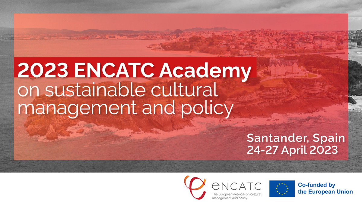 📢Our 2023 #ENCATCAcademy will be in Santander, Spain!
🎓A #learning & #sharing momentum to make culture thrive in #sustainability!
🌱Strongly echoing ENCATC’s #GreenJourney
📆 24-27 April 2023
☞ Pre-registration waiting list, programme & more info here: bit.ly/3VI7IiR