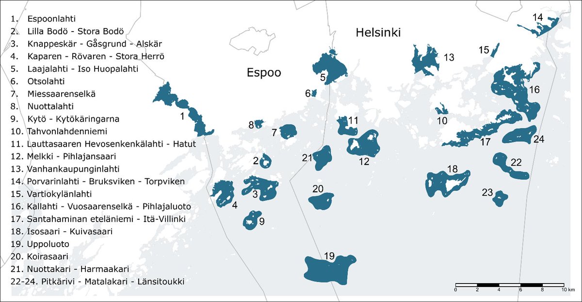 Suomen ympäristökeskus (@sykeinfo) on Twitter photo Helsingissä ja Espoossa tunnistettiin 24 paikallisesti merkittävää vedenalaista meriluontokohdetta. Nämä voidaan huomioida merialueille sijoittuvien toimintojen suunnittelussa.
syke.fi/fi-FI/Ajankoht…
<a href="/EspooEsbo/">Espoon kaupunki</a> <a href="/helsinki/">Helsingin kaupunki</a> <a href="/VELMUohjelma/">VELMUohjelma</a>
<a href="/Metsahallitus/">Metsähallitus</a> <a href="/LukeFinland/">Luonnonvarakeskus</a> <a href="/GTK_FI/">GTK</a> Helsingissä ja Espoossa tunnistettiin 24 paikallisesti merkittävää vedenalaista meriluontokohdetta. Nämä voidaan huomioida merialueille sijoittuvien toimintojen suunnittelussa.
syke.fi/fi-FI/Ajankoht…
<a href="/EspooEsbo/">Espoon kaupunki</a> <a href="/helsinki/">Helsingin kaupunki</a> <a href="/VELMUohjelma/">VELMUohjelma</a>
<a href="/Metsahallitus/">Metsähallitus</a> <a href="/LukeFinland/">Luonnonvarakeskus</a> <a href="/GTK_FI/">GTK</a>