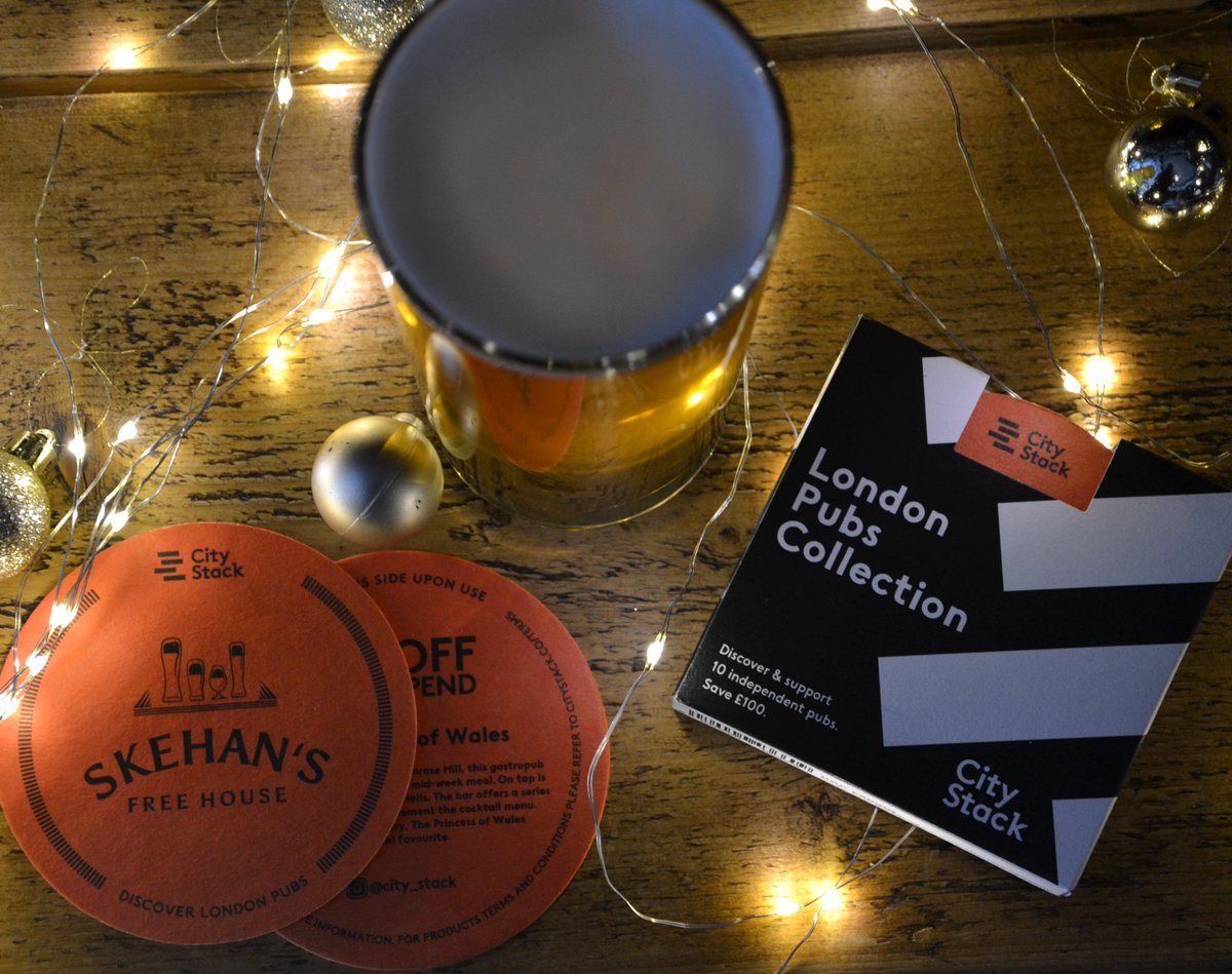Last days to order the perfect Christmas gift for pub lovers: show your support to independent pubs, hit hard by the economic crisis, and get a £20 stack of beer mats that offers £100 worth of food &amp; drinks at independent pubs! citystack.co
#christmasgift #london #pubs