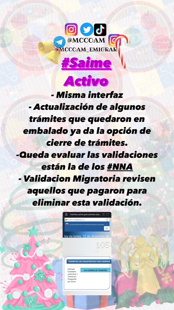 mccoam's tweet photo. #Saime regreso sin cambios de interfaz pero notamos que cargo varios trámites que estaban en embalado permitiendo cerrar. Hay cambios de validación por lo que iremos conociendo a medida que interactuemos con la plataforma. Si ud le pago a un 3ro por validación verifique. https://t.co/VBVd62ZKKe
