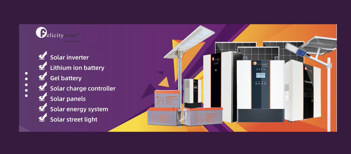 FelicitySolarUG's tweet image. Solar energy system Felicitysolar, here we go for FIFA!

#monocrystalline #solarpanel #mpptchargecontroller  #inverter  #hybridinverter #gelbattery  #lithiumbattery #streetlight #Frontterminalbattery