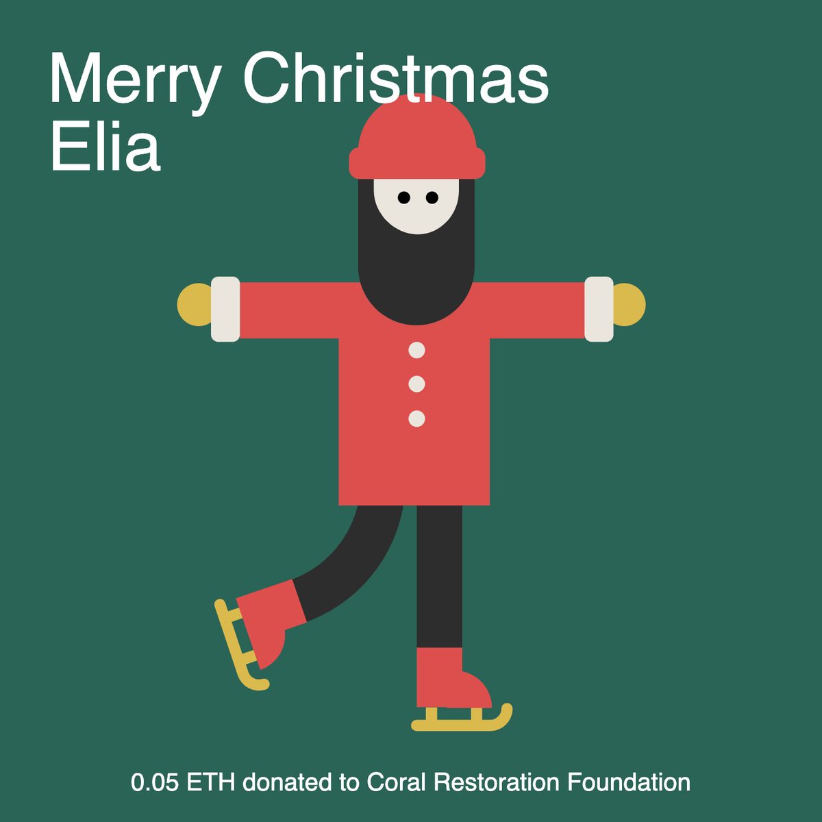 Thanks <a href="/YazoDev/">y̶͕͑̐̍̋̔̚a̷̭̅̓̅z̸̻̣̝͒̈́̄͝͝ô̴̞̜̻̝͍̽͜</a> for your donation to the Coral Restoration Foundation <a href="/coralcrf/">Coral Restoration Foundation</a>!

🧑‍🎄🧑‍🎄🧑‍🎄🧑‍🎄

Here is the on-chain NFT receipt on OpenSea:
cutt.ly/t0sJdf2

Kudos to <a href="/TheGivingBlock/">The Giving Block</a> for their support