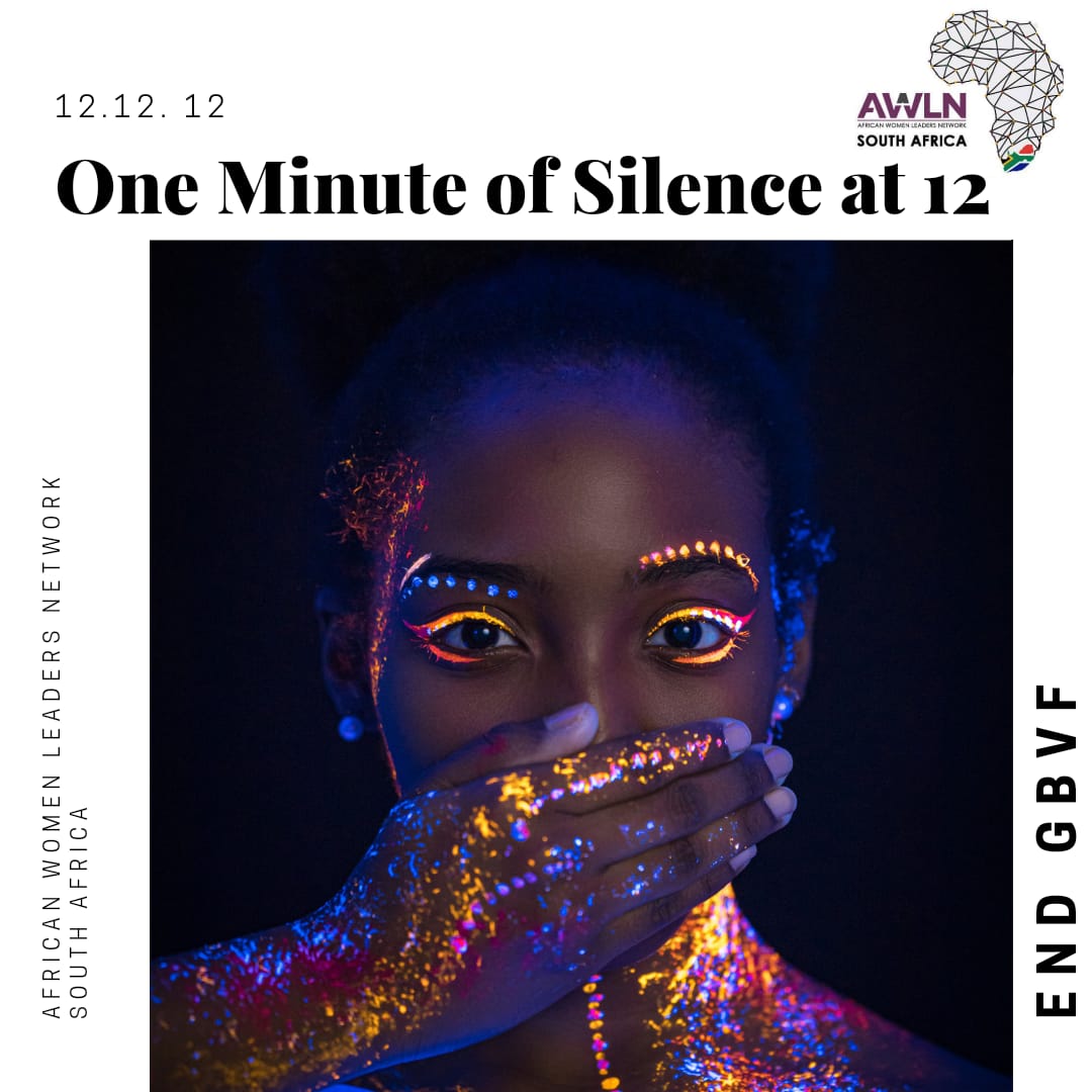 AWLNRSA1's tweet photo. This afternoon at 12, a nationwide moment of silence will be observed as we remember victims of Gender-based Violence and Femicide.

#endGBVF
#AWLN
#WomenForPeace
#UnitedAgainstViolence https://t.co/aaSUk6EMoc