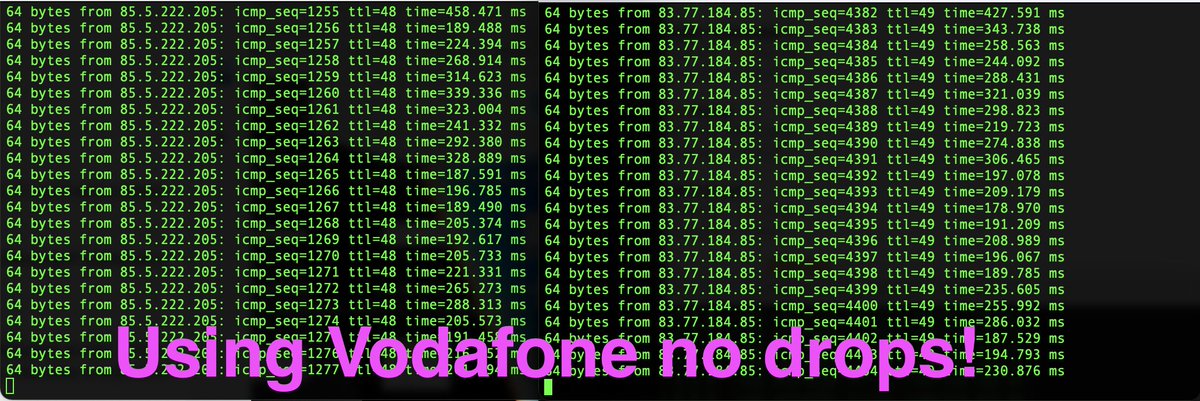 0x_Vik's tweet photo. @reliancejio @JioCare @JioFanClub @jio_internet  since 48h ping drops! IPsec/L2TP not stable anymore. What ever you have done, please revert immidiate! no one can work like this. and pls respond to my support case 🙏. SR00001FXAR8 https://t.co/QfBmnoGsLO