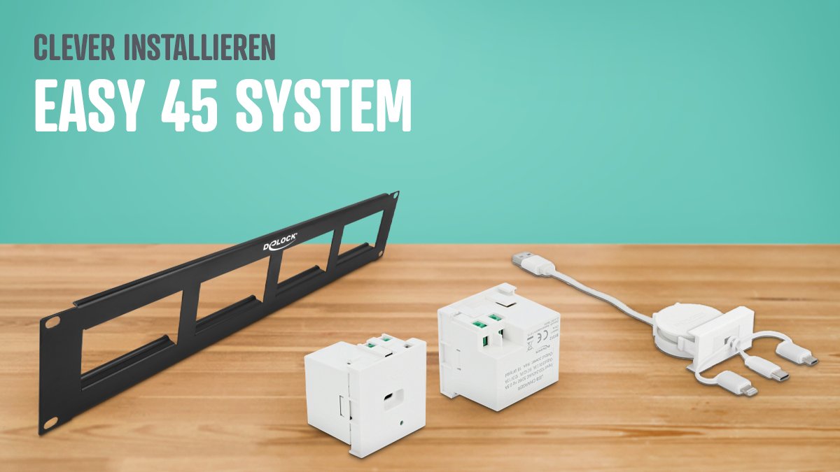 reichelt_el's tweet image. Kabelsalat - nein Danke! Mit Easy 45 von Delock könnt Ihr Euer Modulsystem ganz einfach individuell gestalten. Rike und Stefan erklären Euch alle wichtigen Features: bit.ly/3FlZG8l Viel Spaß beim Anschauen!
#delock #modulsystem #stecker