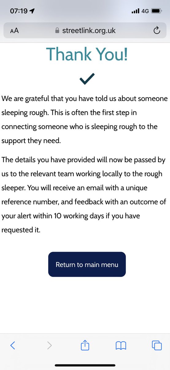estherbarrett01's tweet photo. Itβs just taken me 30 seconds to let local support services know about someone sleeping rough in Lichfield, you can do the same wherever you live, this is the best way to help someone. Use https://t.co/NFljBBpWxM #support #streetlink #localtoyou #alllocations https://t.co/PSVT5tb1zT