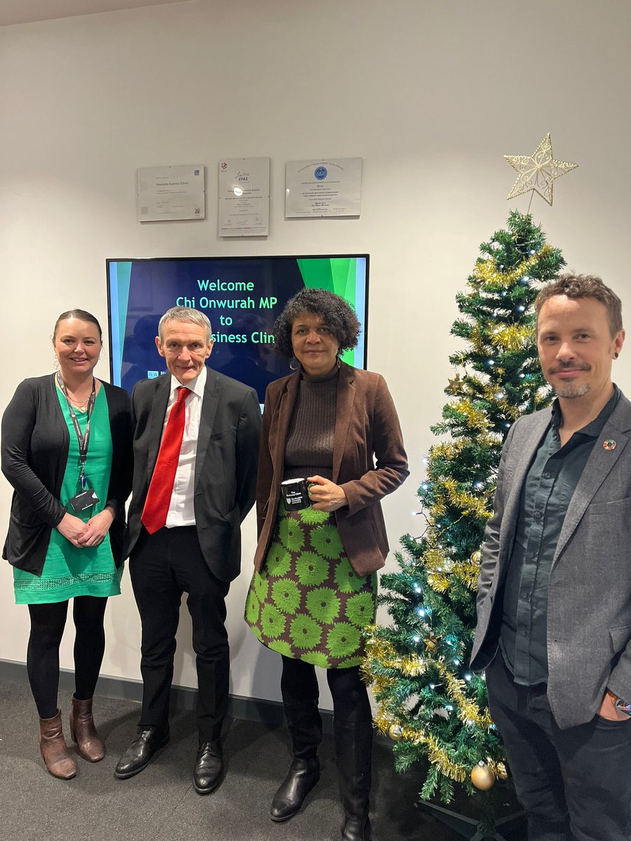 Was a pleasure to welcome @ChiOnwurah shadow minister for Science, Research & Digital and MP for #Newcastle to @NSBNU’s award winning Business Clinic last week @NorthumbriaUni Want to work with us? bit.ly/3VPPBaW #responsiblebusiness