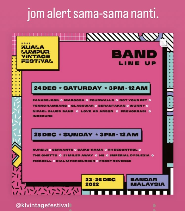 macam2 band ada nanti!
work is work. harap tak awkward🤭✌🏽