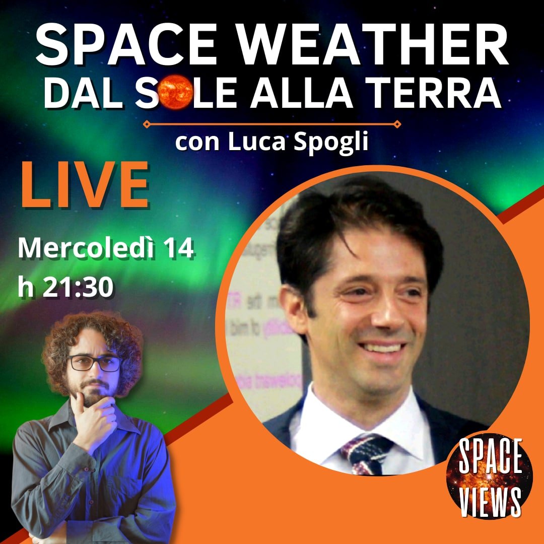 lucanardi_space's tweet photo. Questo mercoledì 14 dicembre alle 21:30 per la rubrica #SpaceViews intervisterò @SpogliLuca, fisico all'@INGVambiente e presidente dell'associazione europea per lo space weather #ESwan. Come sempre sul mio canale, qui per impostare il promemoria: https://t.co/YSONYDaylJ https://t.co/Co8FSoGJzp