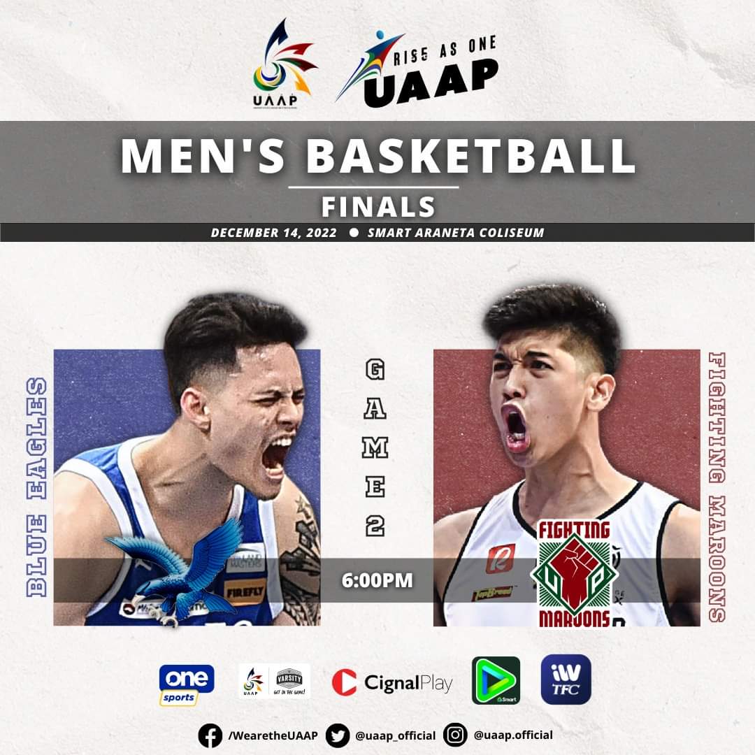 on Twitter "Game 2 of UAAP Season 85 Mens Basketball Finals