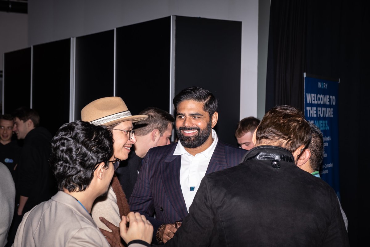 inery_naveen's tweet photo. I always love meeting new people! It's a pleasure to see how many of them are interested in the topics I talk and care about. 

Photos from @nextblockexpo side event @IneryBlockchain team organized. We had so much fun! 🎉 https://t.co/8EsTmKHX72