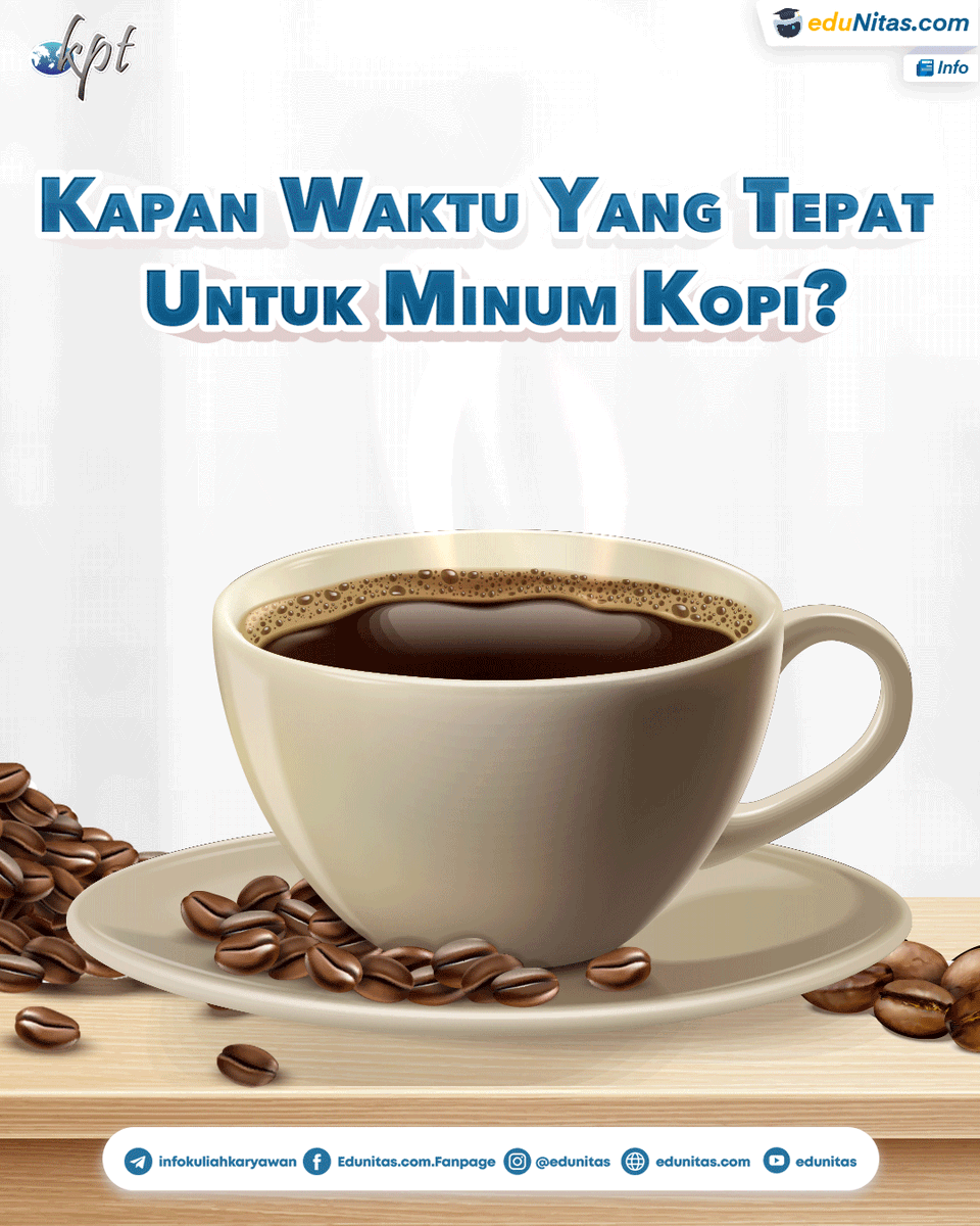 edunitas's tweet photo. Minum kopi atau minuman lain yang mengandung kafein sebaiknya disesuaikan dengan ritme atau jam biologis yang mengatur kapan saat tidur, makan, sampai mengendalikan hormon stres dalam tubuh yang biasa disebut 'kortisol'.
#kortisol #kopi #edunitas #kuliahkaryawan #kelaskaryawan https://t.co/sfUpaW9UH6