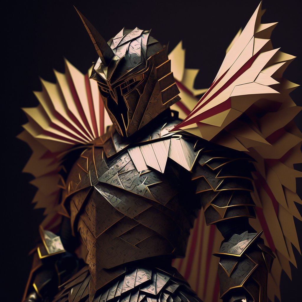 GM Fam !

Mixing origami with pure metal gives a pretty sick result!
Say hello to the Origami Knight!

Infos about the imminent mint will be posted in a few !