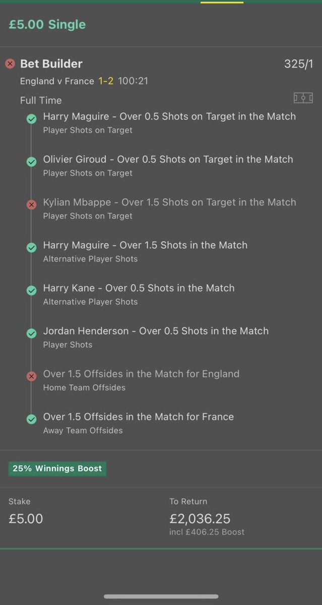 shtev0's tweet photo. @ODDSbible I only needed 1 more shot on target and 1 more offside🤣 https://t.co/bnsJQhKye6