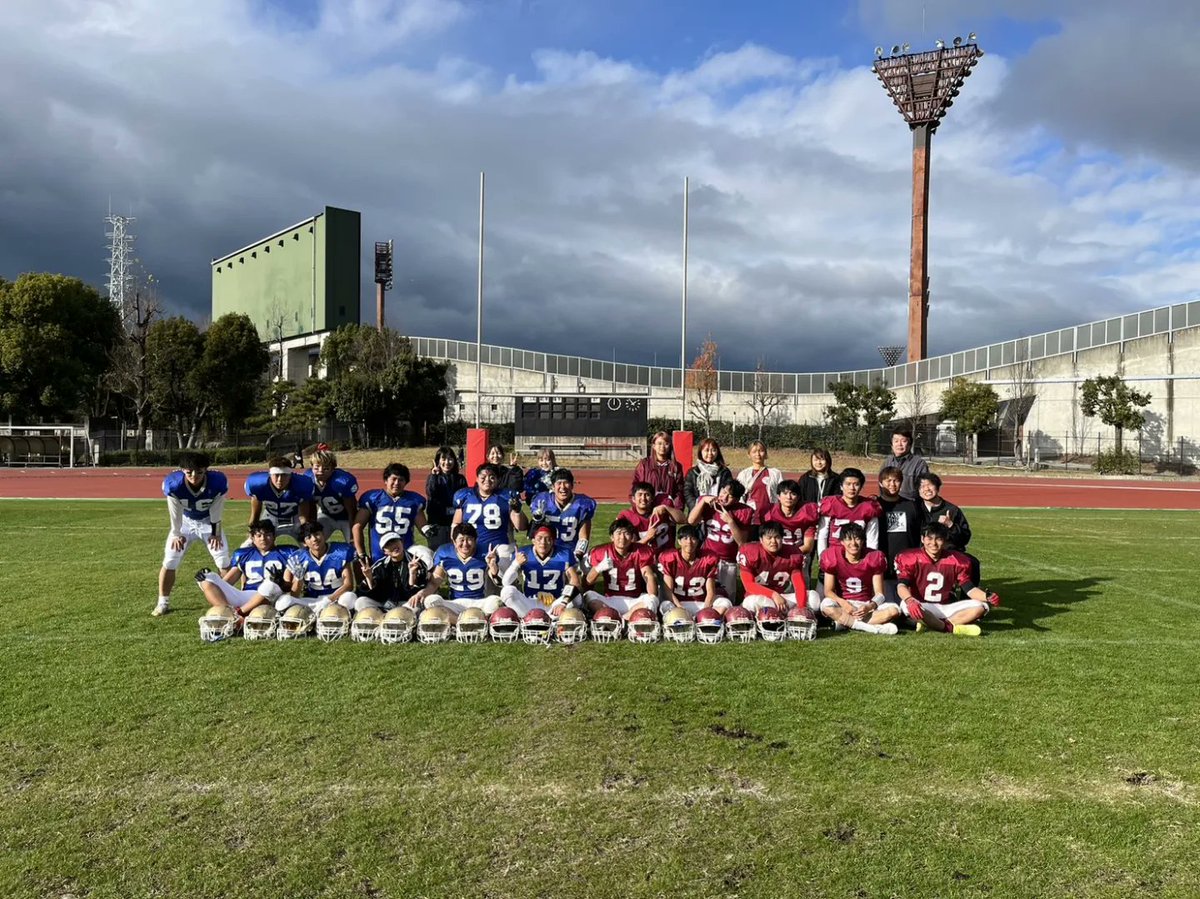 rowdies_oit's tweet image. 試合結果📣
vs6人制合同チーム(12/11　西京極補助球技場)

1Q 6人制合同　  0-0　常翔
2Q 6人制合同　14-0　常翔
3Q 6人制合同　  0-0　常翔
4Q 6人制合同　  0-7　常翔

常翔学園グループの摂南大学様と合同チームで戦えたことに誇りを思います。
来年に向けてお互い切磋琢磨して頑張ります❗