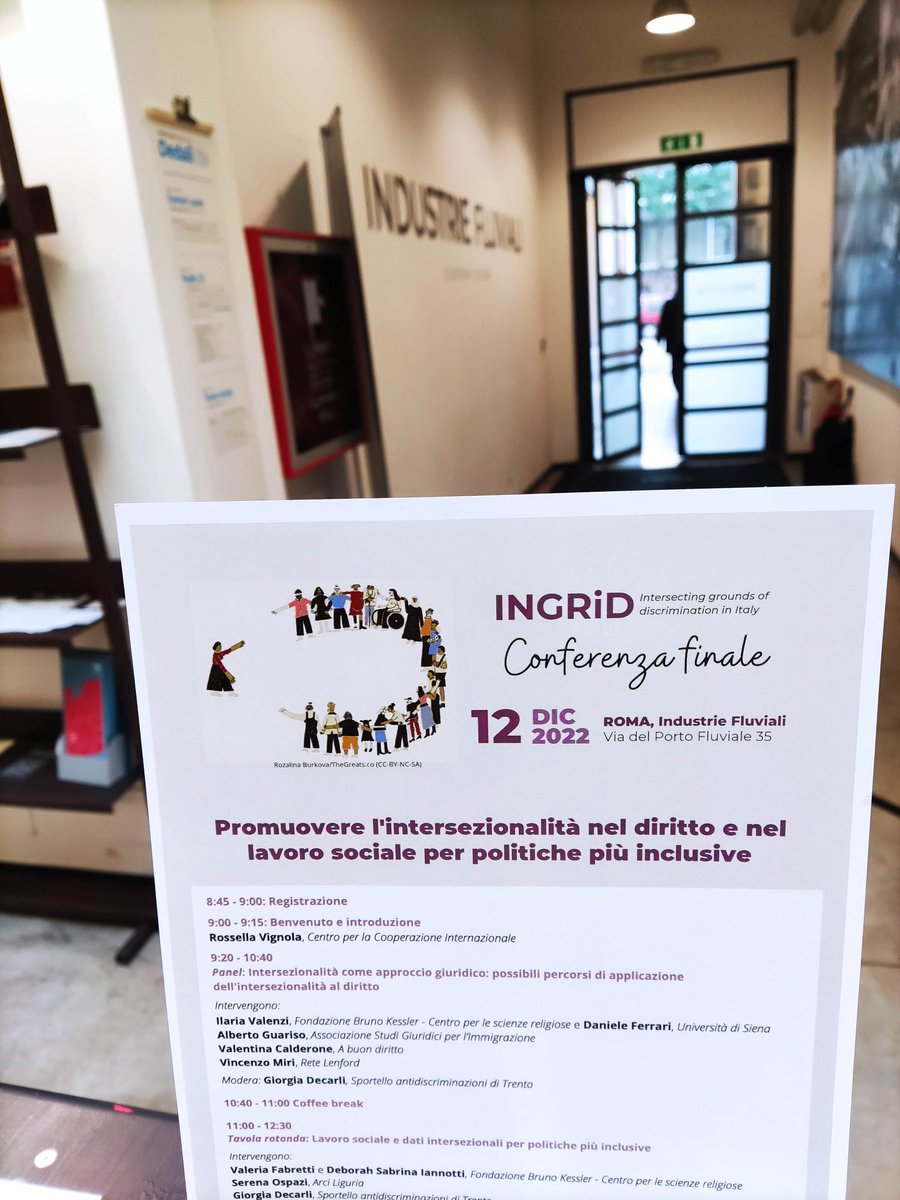 Pronti a condividere apprendimenti di 2 anni di Ingrid, progetto di <a href="/CCITrento/">CCI - ICC</a> e partner. Prestare attenzione alle intersezioni di cui siamo fatti cambia lo sguardo sul mondo e su come renderlo un posto più accogliente.Con <a href="/EURightsAgency/">EU Fundamental Rights ➡️ #HumanRights</a> @unar_norazzis <a href="/ReteLenford/">Rete Lenford</a> tra gli altri