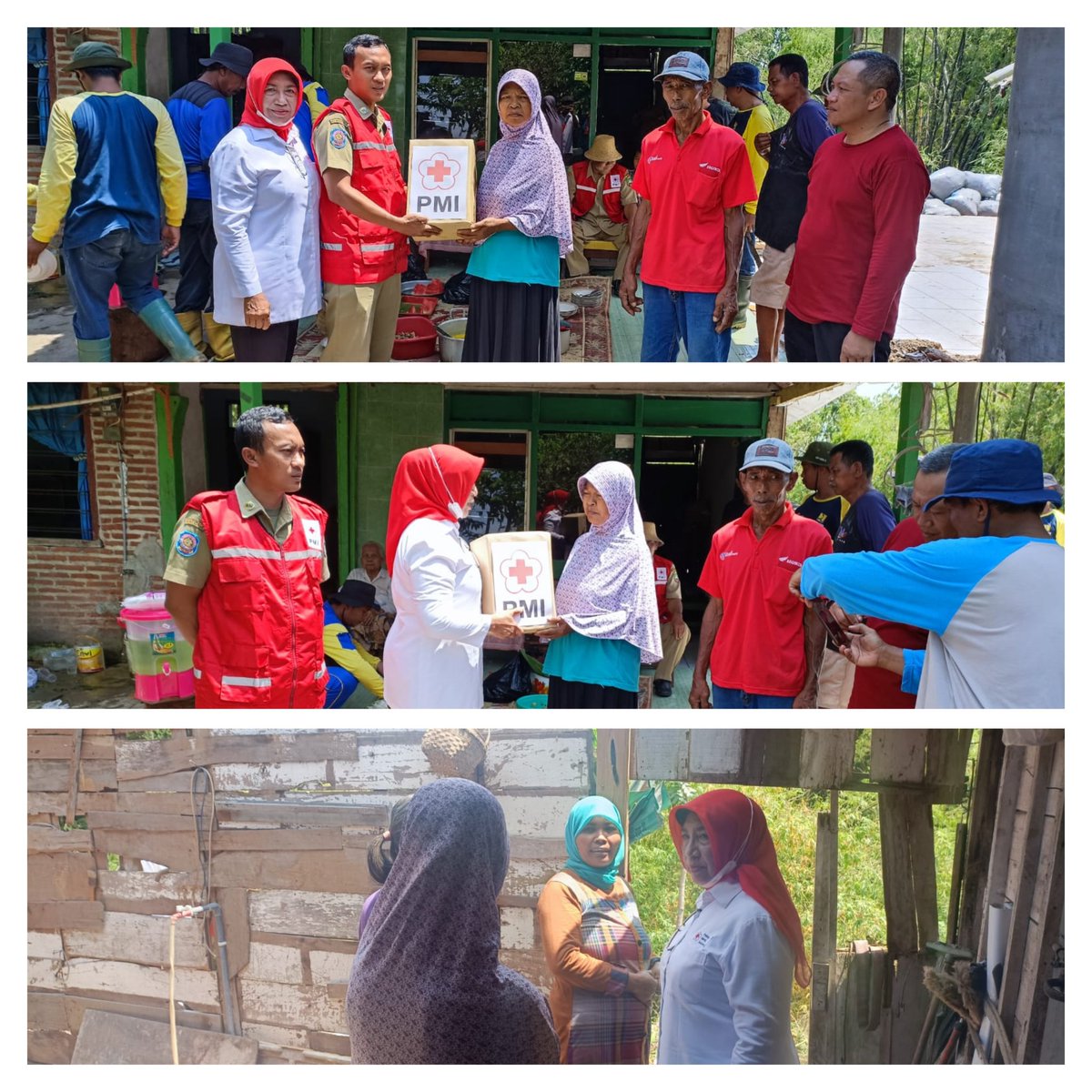 Penyerahan Bantuan oleh PMI Kabupaten Blora untuk warga Nglawian, Karangjati Blora yang terkena musibah tanah longsor yang mengakibatkan 1 Rumah ambruk.
<a href="/palangmerah/">Indonesian Red Cross</a> <a href="/PMIJawaTengah/">PMI Jawa Tengah</a>
