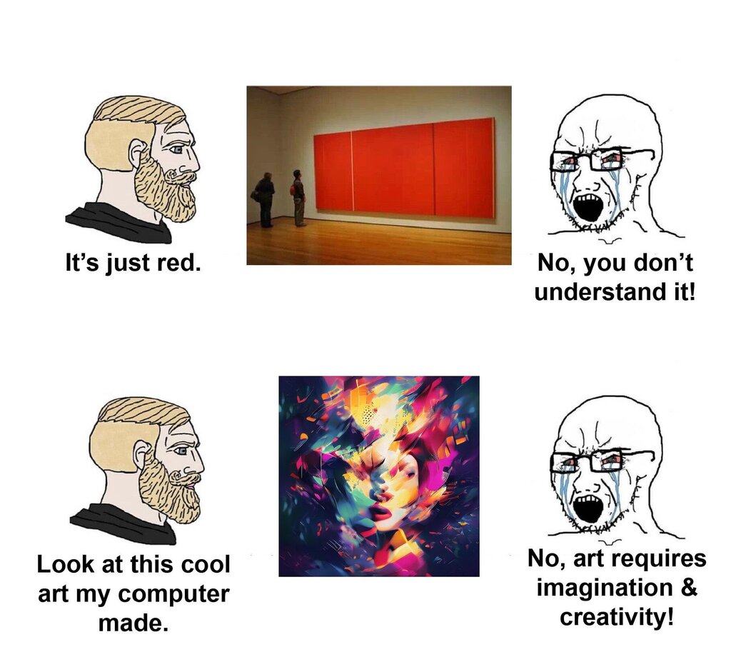 DiffusionPics's tweet photo. "Lol"

#StableDiffusion #AIArt #AIArtwork #DreamStudio https://t.co/FK5IOkREr8