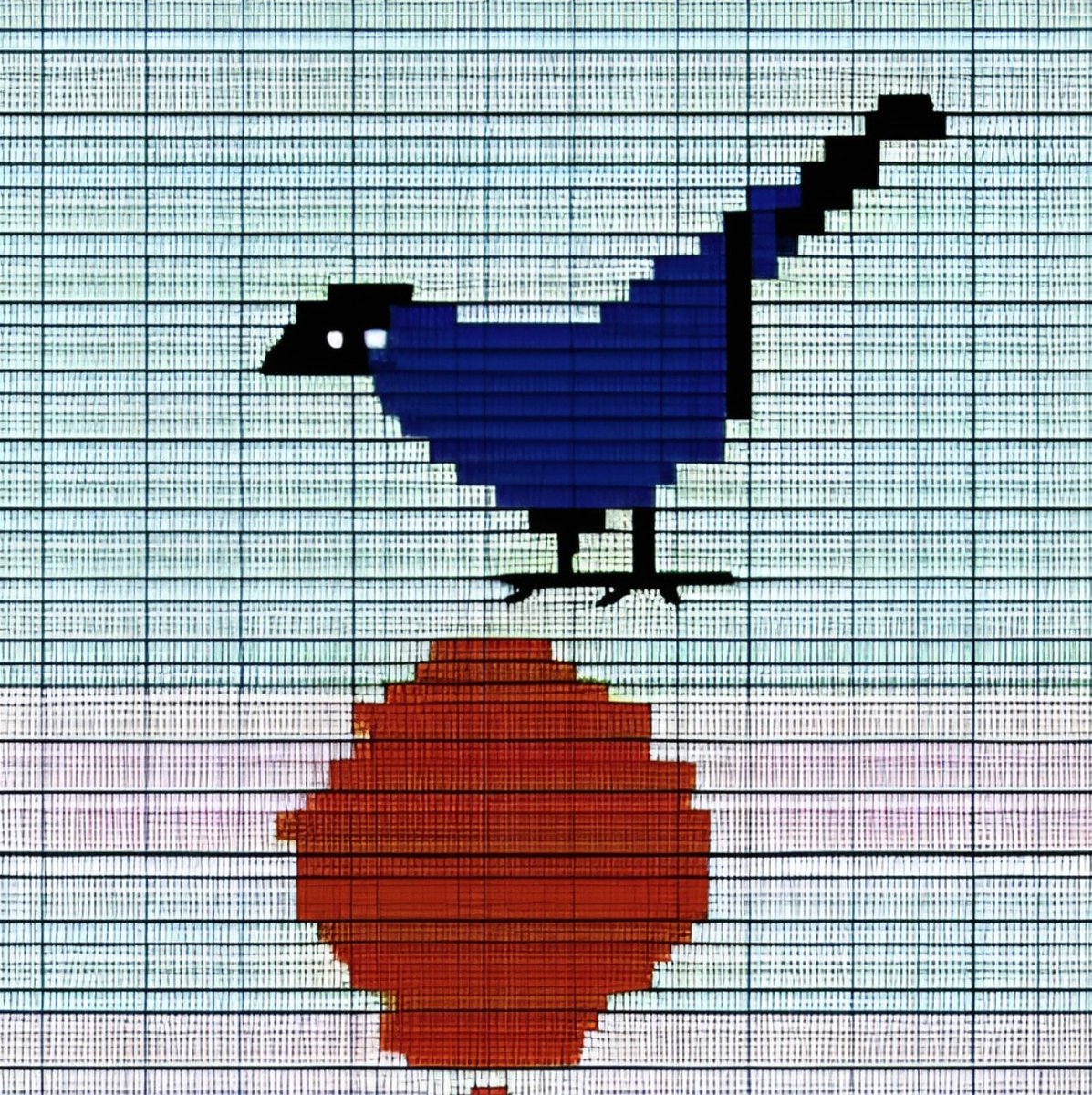 teledamage's tweet image. The bird sings a song of the future of pixelated progress. #WhispersMainframe 
@NeoTokyoCode
 #codebreaker #uploadcircuit