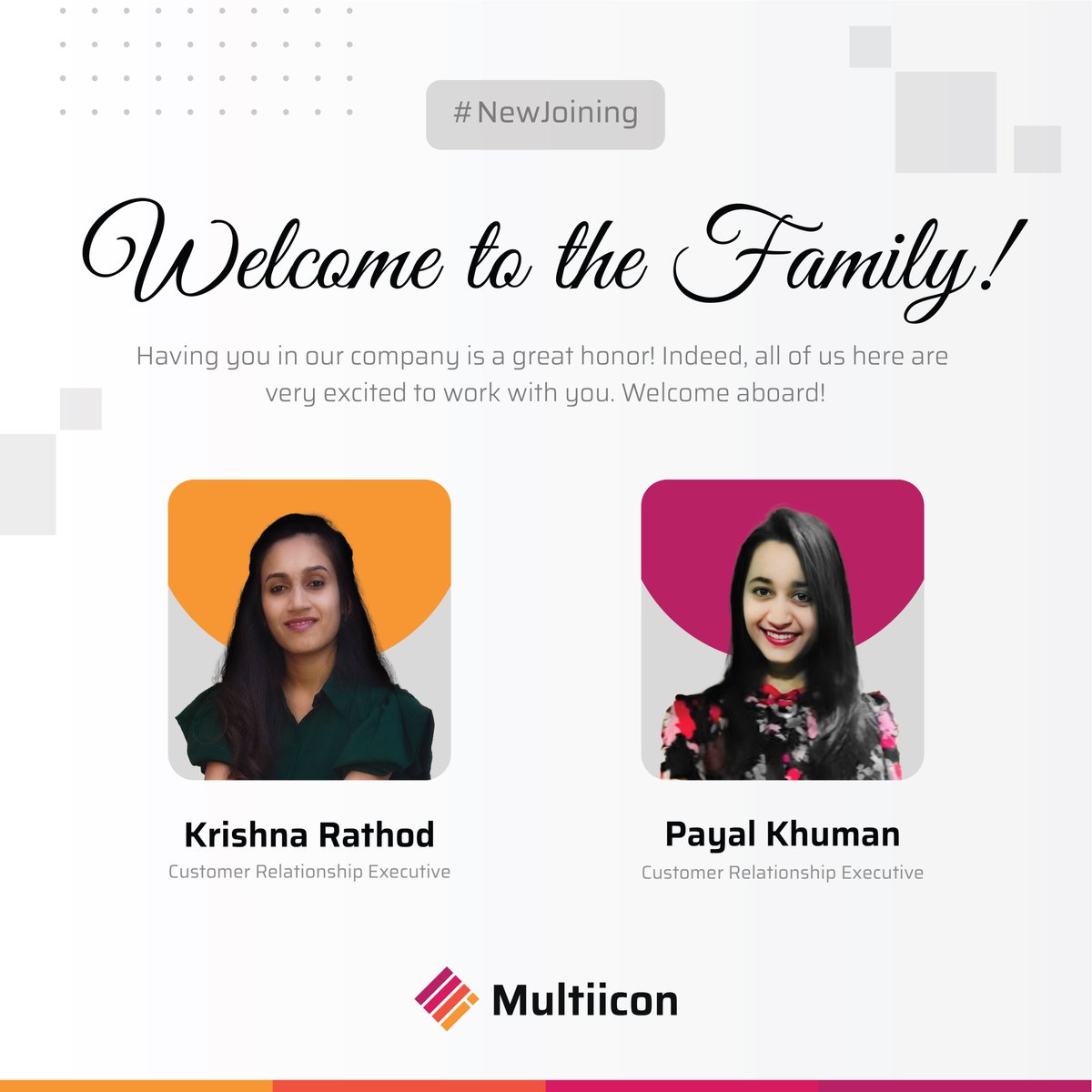 multiicon_in's tweet photo. The entire team of Multiicon is thrilled to #welcome you on board. We hope you’ll do some #amazing #work here!
🔯 https://t.co/xfrjCjz5T2
#multiicon #hiring #hiringnow #interns #job #rajkot #mumbai #india #corporate #office https://t.co/RuEAKGTQeR