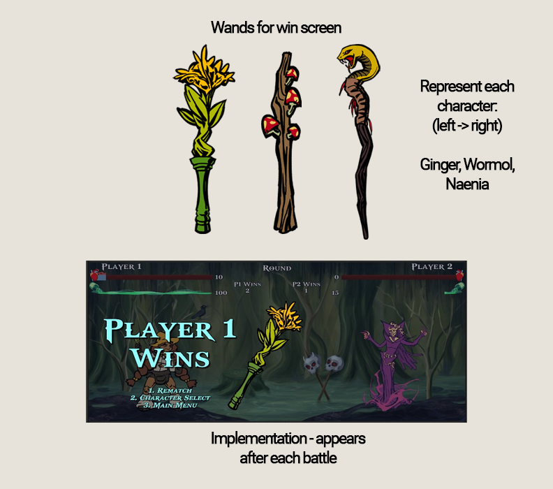 AETarcade's tweet photo. Wands for the win screen and their implementation! https://t.co/I41MMcRwYl
