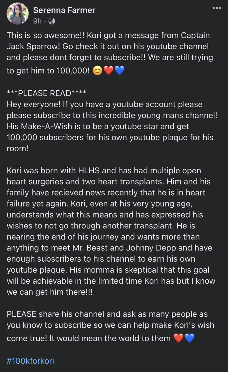 Please Read This Message 🙏🏼 Retweet &amp; Spread the words! 93K away from 100k Subscribers, Let‘s keep going! Retweet &amp; Spread The Words to everyone! 

m.youtube.com/@krakenthebox

#100KforKori