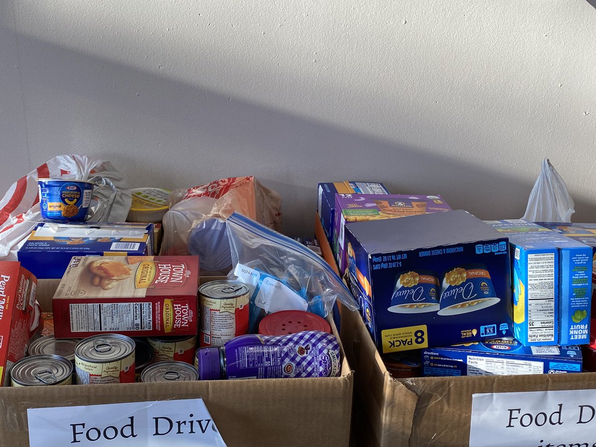 Look at all of the generosity from our RVMS families, students, and staff to support those in need at the Backpack Society! Numerous boxes were overflowing with food items. 💗 #amazingsupport #givingtothoseinneed #ranchviewproud <a href="/RanchViewMS/">RVMS</a>