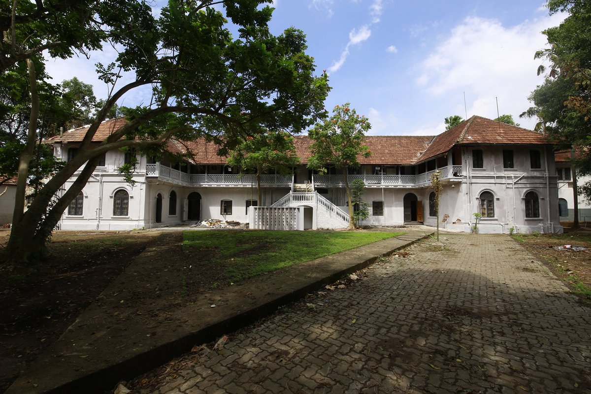 Anandans76's tweet photo. CM Pinarayi Vijayan will inaugurate #kochimuzirisbiennale today evening. But the main exhibition at Aspinwall House, Pepper House &amp; Anand Warehouse will only be opened on Dec 23, thanks to delay in making available Aspinwall House, the sudden downpour &amp; ‘technical issues’- KBF https://t.co/5ty2w9TZbI