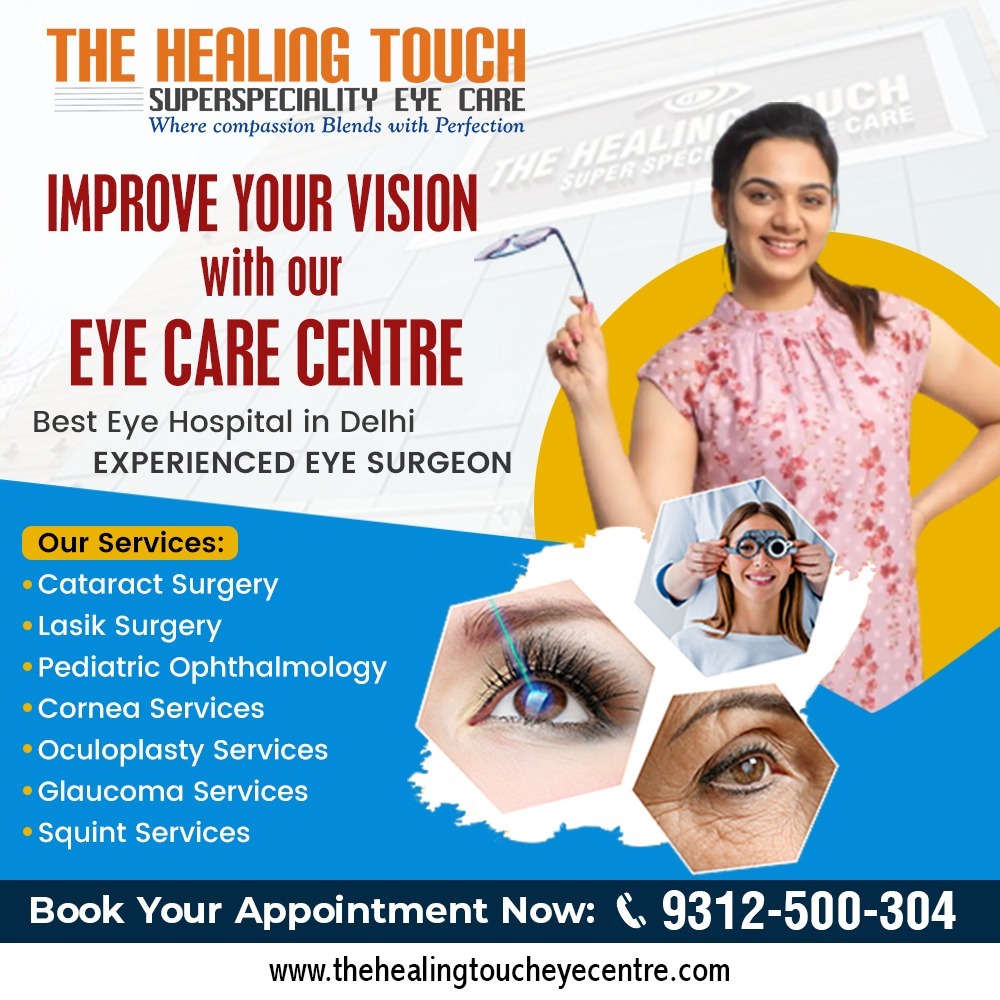 Improve your vision with our eye care centre

#thehealingtoucheyecentre #lasik #lasiksurgery  #glaucomascreening #glaucomasurgery  #LasikGlass #eyecare #eyesurgery #lasikeyesurgery  #eyedoctor #glaucoma  #eye  #eyes #eyecheckup #eyehospital #lasereyesurgery #delhi #vikaspuri