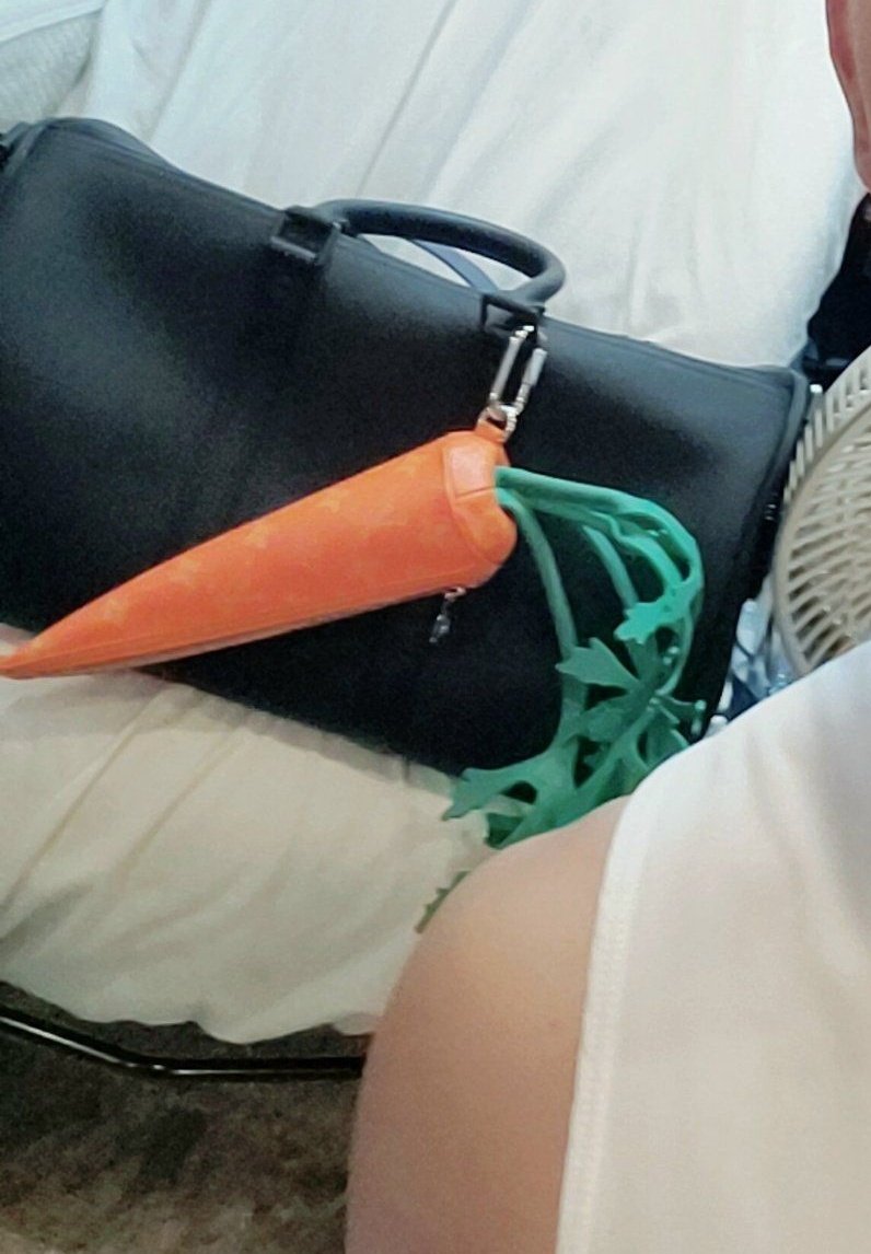 Bangtan PH - namjoon with his cute louis vuitton carrot pouch