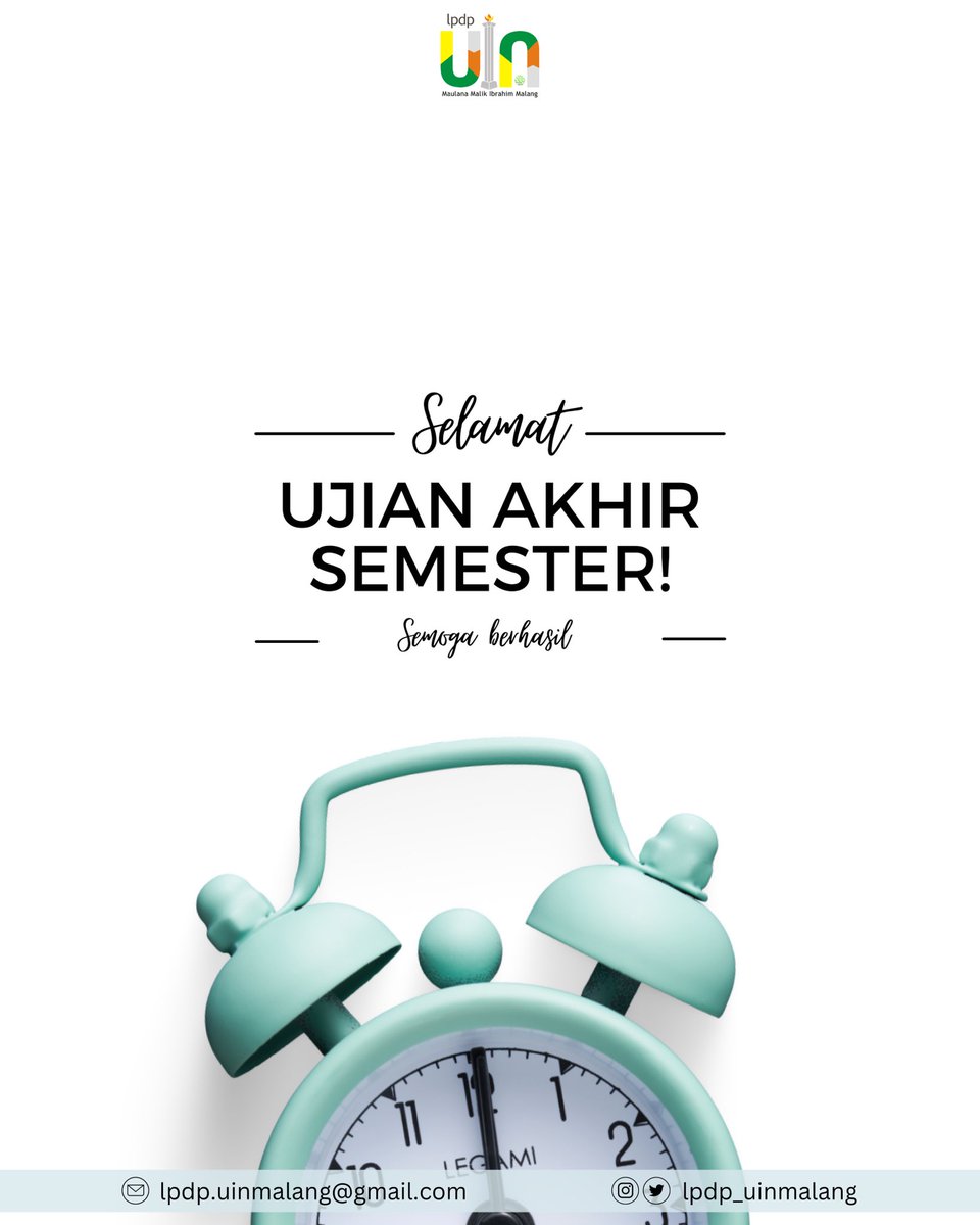 lpdpuinmalang's tweet photo. Selamat menghadapi ujian akhir semester awardees kelurahan UIN Malang👋🏻 https://t.co/qydDGWqUT2