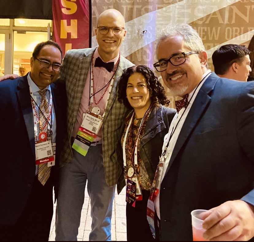 doctorpemm's tweet photo. #ASH22 | ➡️ A Truly epic ASH Presidents Reception #NOLA #Superdome | 🙌quality time w/friends @doctorpemm .@AaronGerds .@jaltmanmd .@mpdrc #MPNSM #leusm @ASH_hematology 🙏🏾👏🏽❤️🔥🙌 @ASHClinicalNews #ASHKudos #ASHTogether https://t.co/gdUE33GK6J