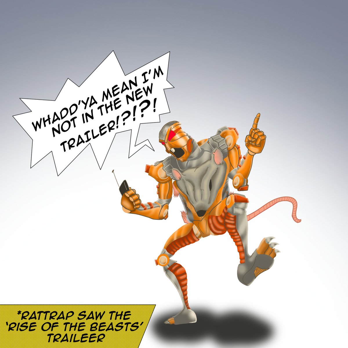 Nobulusf's tweet photo. #rattrap #BeastMode #RiseOfTheBeasts #Transformers #TransformersRiseoftheBeasts #beastwars #bayverse #knightverse https://t.co/LLpFXjz84O