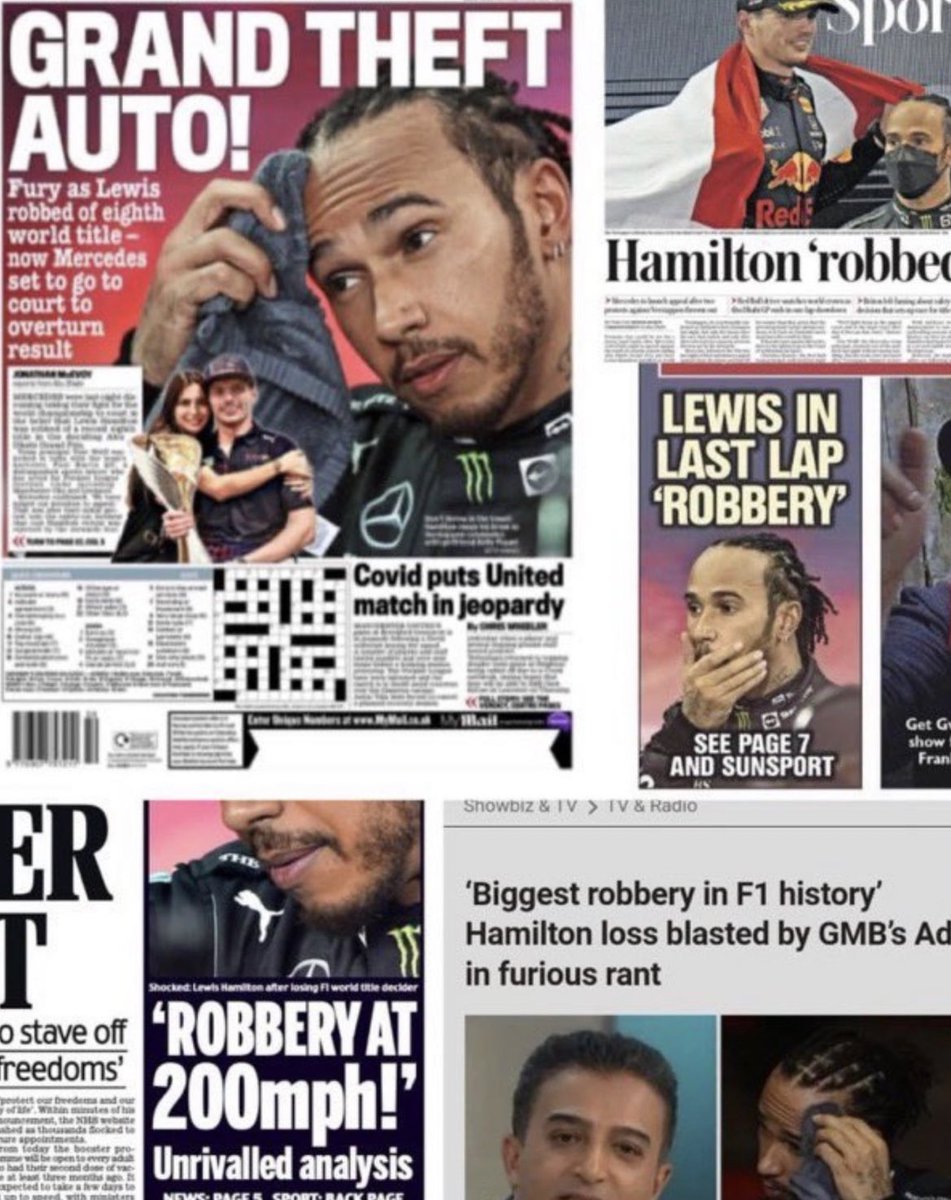 RisDeSmy's tweet photo. Today marks 1 year since the biggest robbery in sports took place.#NeverForget of #LewisHamilton𓃵 being robbed off his 8th title.
And no I don't care how much time has passed. I will not simply move on. Deal with it.
#AbuDhabiScandal
#F1xed #CostCapScandal
#HumanErrorChampion https://t.co/xURwnFSslX