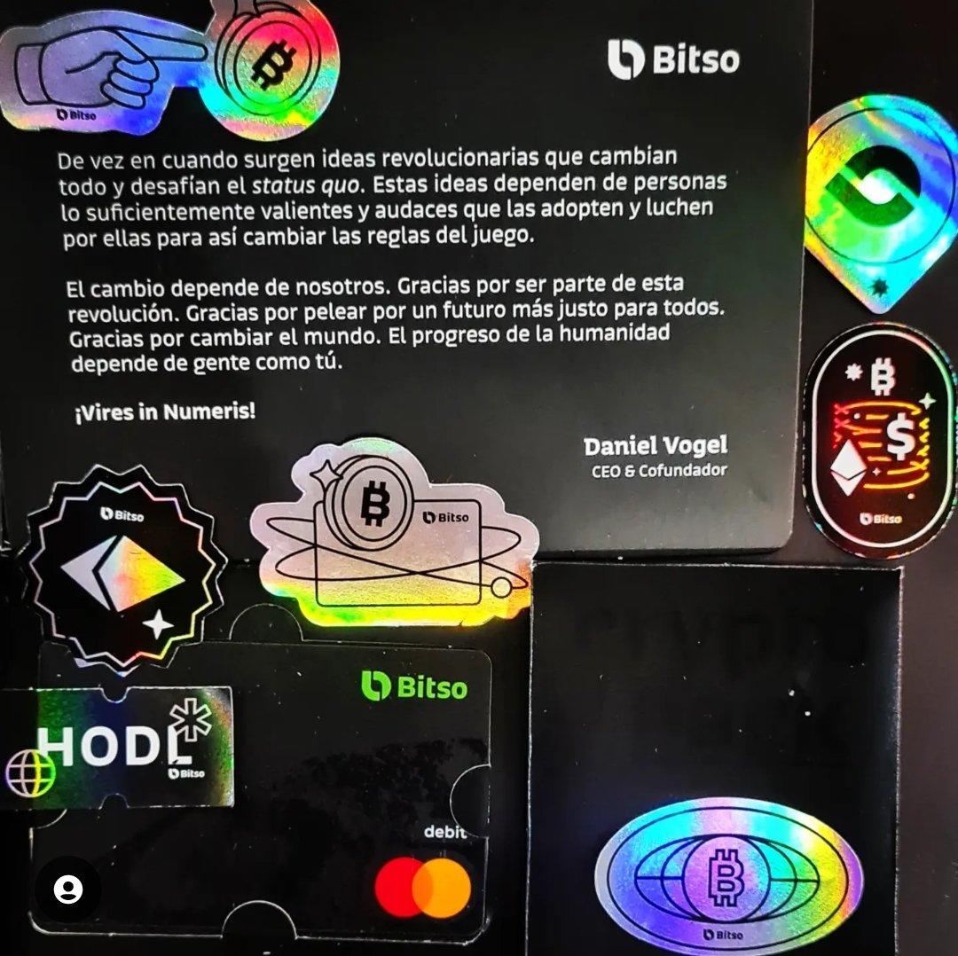 Gracias <a href="/Bitso/">Bitso</a>.

Siendo parte de la revolución cripto.
#BitsoCard