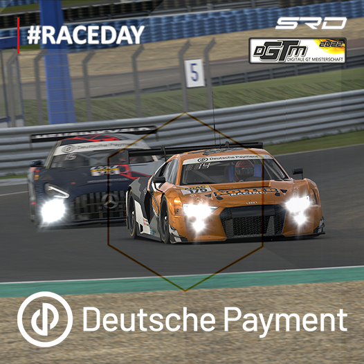 #deutschepayment | #VRS |  #ADACMittelrhein | #P1Media
+++ Deutsche Payment | DGTM 2022 +++
🏁 RACE DAY 🏁 Round 09 – Autodromo Enzo e Dino Ferrari 🏁

🎬 Livestream
➡ YouTube SRD: youtu.be/RSWybCWNf0s
➡ Twitch: twitch.tv/simracingdeuts… 
➡ Facebook: facebook.com/simracingdeuts…
