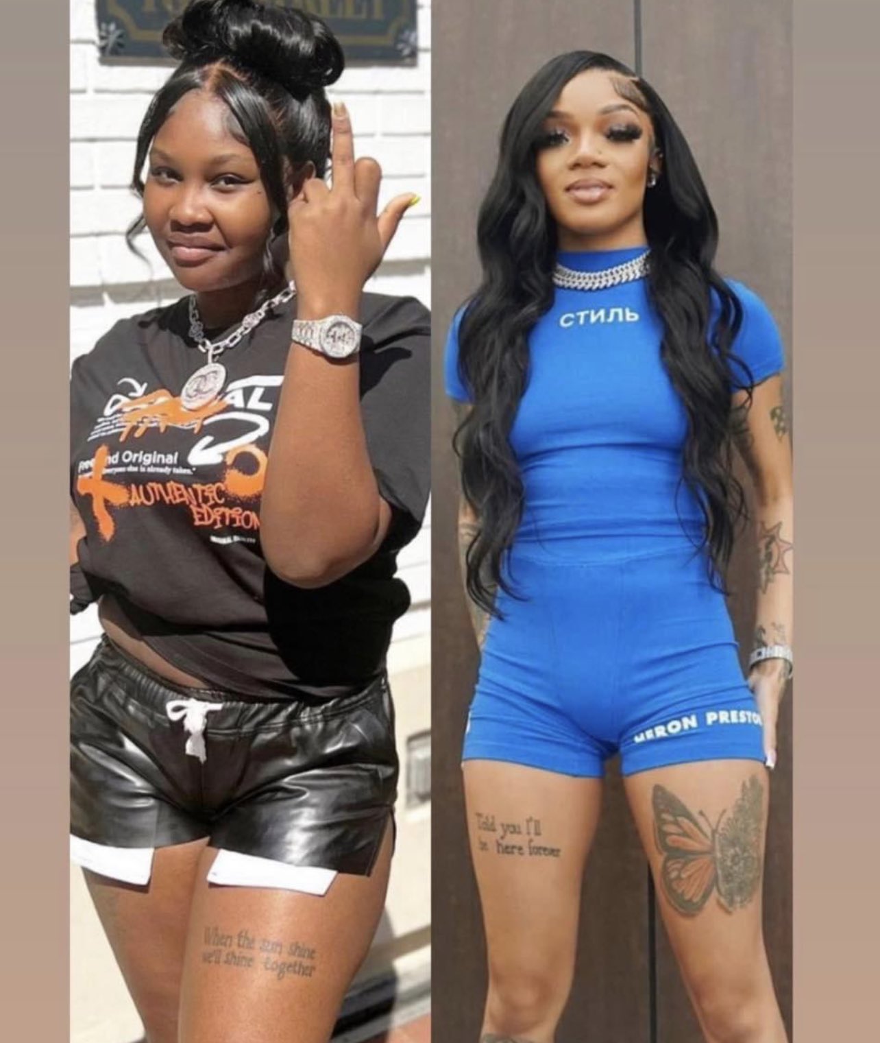 Glorilla and gloss tattoo - Bronctattooaus.com