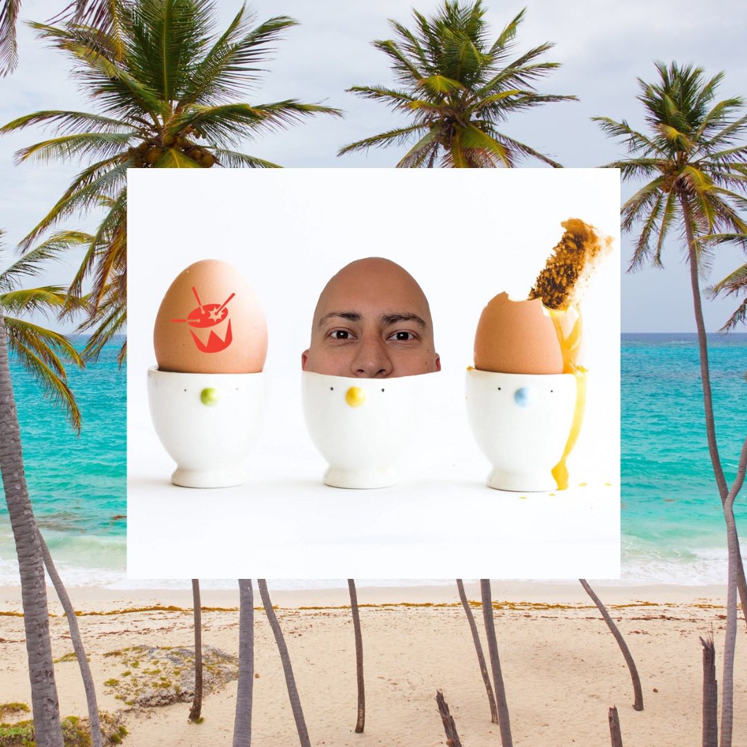 in the latest instalment of “why i think life is a simulation”, our alien overlords have allowed me to host summer breakfast on <a href="/triplej/">triple j</a> for the next month. 

i designed this picture to show my gratitude, hope it pleases them.

see u each weekday from this wednesday at 6am. 🍳