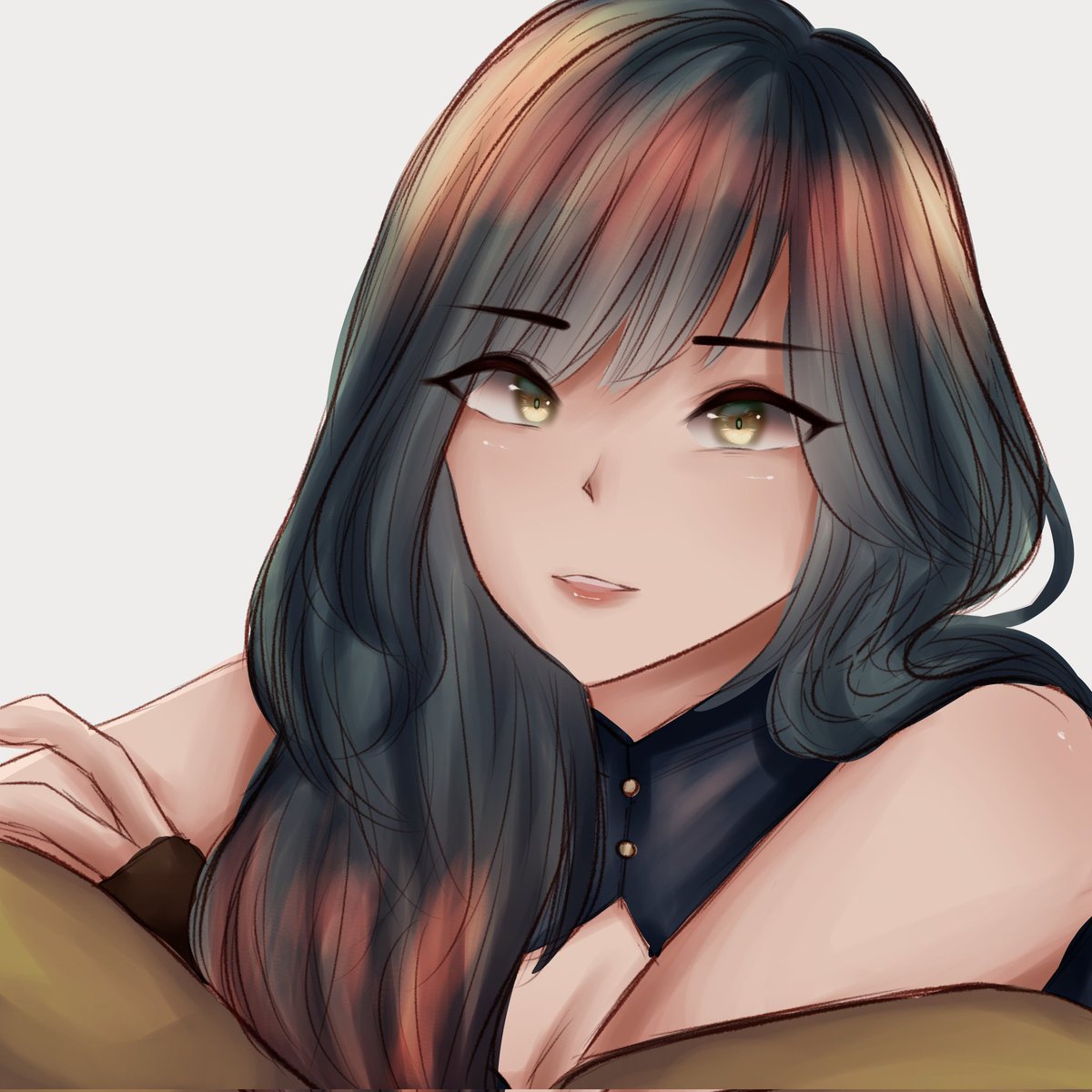 chevelines's tweet photo. if arisa (pretty blue lady/beta cherry) was an animal, what do you think she would be? need this for research 👀 https://t.co/ID5QboNGFZ